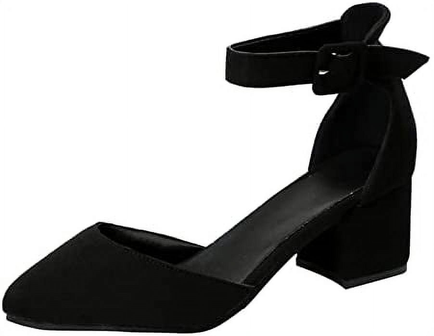 Women's Sexy Closed Toe Ankle Strap Block Heels Shoes Wedding Bridal