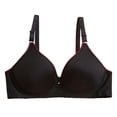 thumbnail image 1 of Women's Sexy Comfortable No Steel Rings Adjustable Gathering Bra for Everyday Wear and Support, 1 of 2