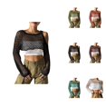 thumbnail image 1 of Women's Sexy Crop Top Ribbed Knit Cardigan With Cutout Detail, 1 of 7