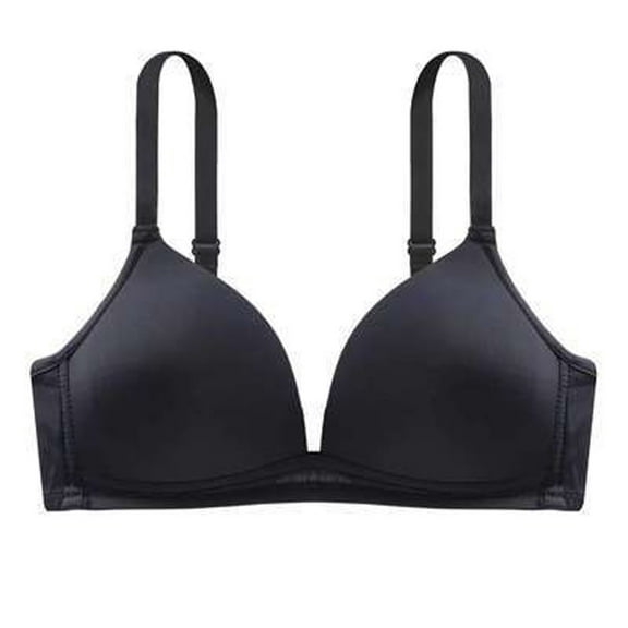 Women's Sexy Deep V Neck Bra Lightweight Comfortable Soft Cup Wireless Gathered Design Everyday Wear Lingerie Underwear