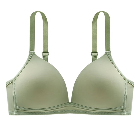 Women's Sexy Deep V Neck Bra Lightweight Comfortable Soft Cup Wireless Gathered Design Everyday Wear Lingerie Underwear