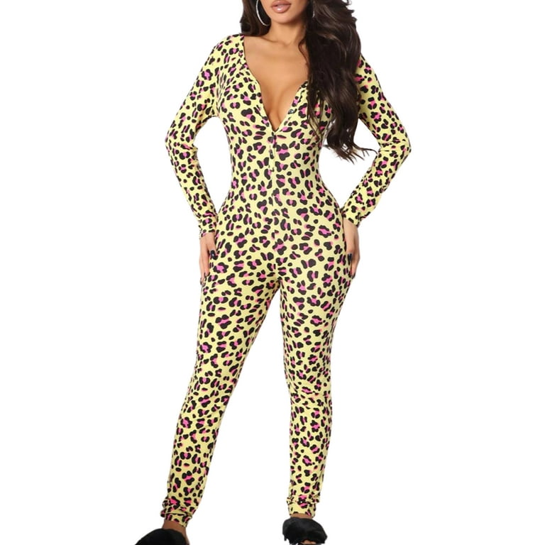Sexy V-Neck Long-Sleeved Printed jumpsuit Sexy V-Neck Long-Sleeved Printed jumpsuit