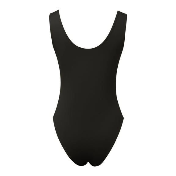Women's Sexy Deep V Neck Sleeveless Bodysuit - Skin-Friendly Fabric - Ruffle Armhole Design - XS-L Sizes
