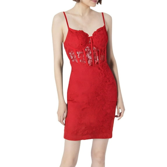 Women's Sexy Fashion Solid Color Lace See Through Backpack Hollow Fishbone Suspender Dress Dress Suits for Ladies Conservative Ladies Dresses Ladies Long Evening Dress 08110 Sexy Dress for Ladies