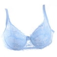 thumbnail image 1 of Women's Sexy Gather Push Up Bra Underwire 5/8 Cup Lace Brassiere Underwear 32/34/36/38/40 Multicolor, 1 of 5