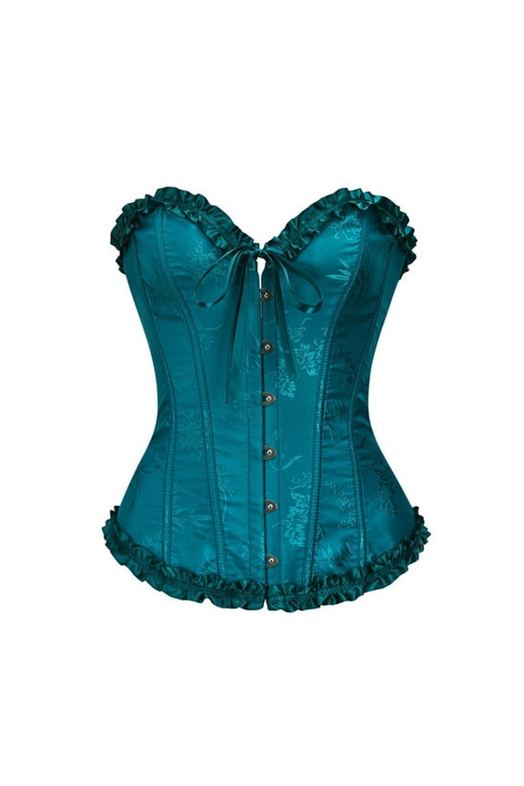 Women's Sexy Lace Bodice Waist Corset Solid Color Shapewear Corseted Bodysuit Shirts for Women Adult Pumpkin Bodysuit Waist Trainer with Womens Spanks for Dress Control Pearl Back Jumpsuit Hide Tummy