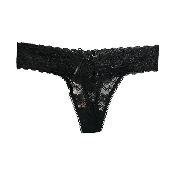 Women's Sexy Lace Bow Hollow Lace Briefs