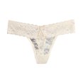 thumbnail image 1 of Women's Sexy Lace Bow Hollow Lace Briefs, 1 of 2