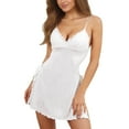 thumbnail image 1 of Women's Sexy Lace Chemise Nightgown Sleepwear Sleeveless Dress Comfortable Nighty for Women Sleepshirts for Women Nightgown Comfy Sleepwear, 1 of 5