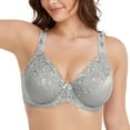 thumbnail image 1 of Women's Sexy Lace Embroidered Bras Full Coverage Unlined Underwire Plus Size Bra 48H, 1 of 6