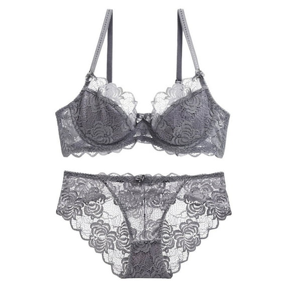 Women's Sexy Lace Lingerie Set Comfortable Breathable Oversized Bra and Briefs for Everyday Wear