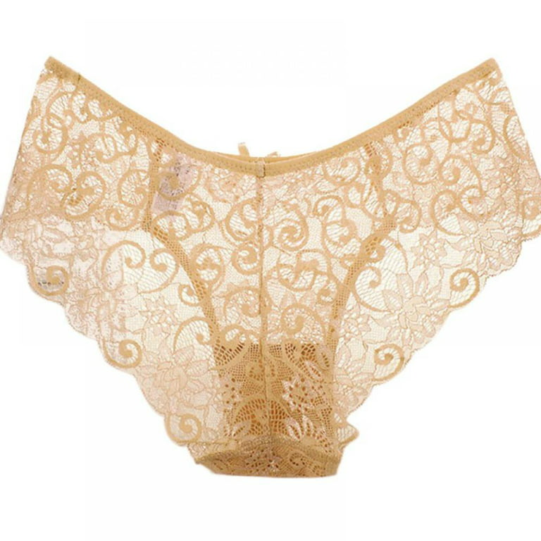 Women's Sexy Lace Panties, Bikini Cheeky Underwear Hipster Panty All Lacy  Low Rise Full Coverage 