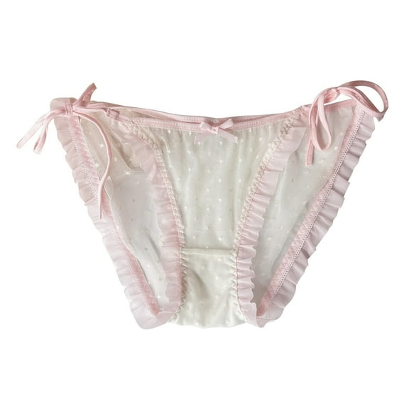 Women's Sexy Lace Up Triangle Panties - Unfasten Sweet Ties Design, One Size 58-90cm Waist, 26g - Ideal for Gift/Occasions
