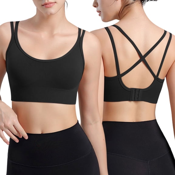 Women's Sexy Large Size Integrated High Strength Shockproof Yoga Running Fitness Sports Bra Sports Bra Non Removable Pads One Shoulder Bras for Women Sports Bra Padded Athletic Sports Bra Wireless