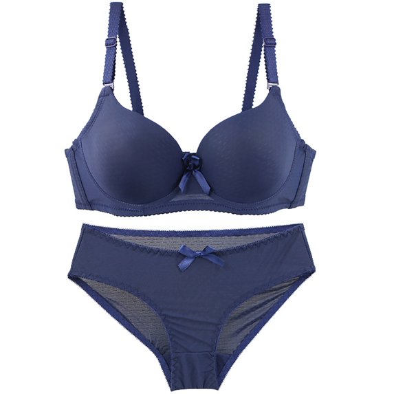Women’s Lingerie Seamless Bra Plus Size Solid Color Soft Comfort Everyday Wear #Blue,XL