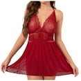 thumbnail image 1 of Women's Sexy Mesh Nightdress Sheer See Through Sleepwear Negligee Nightwear Chemise Homewear, 1 of 8