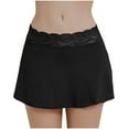 thumbnail image 1 of Women's Sexy Mini Skirt Lace Patchwork Solid Color Stretchy Comfortable Trendy Fashion Summer Casual Outfit, 1 of 2