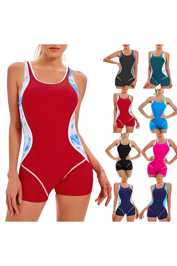 Women's Sexy One Piece Bathing Suit Color Matching Triangle Swimsuit Micro Bikini Set for Beach Pool Vacation Summer Holiday,Navy,L