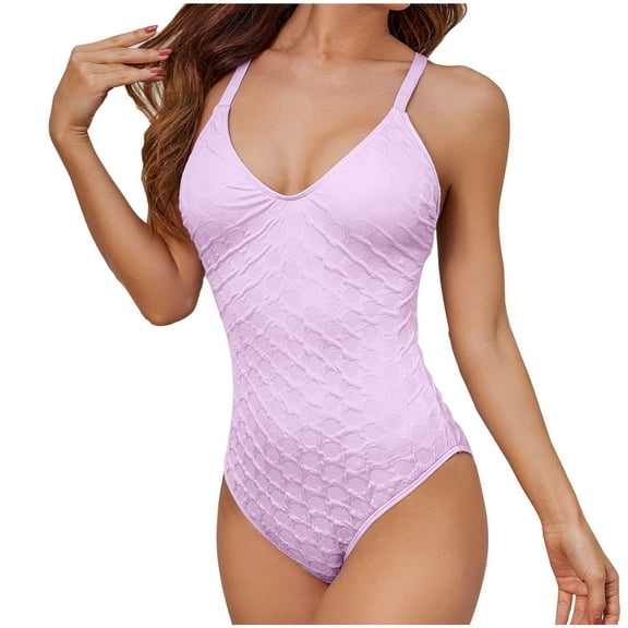 Women's Sexy One Piece Bathing Suits One Shoulder Swimsuits Slimming Mesh Swimwear