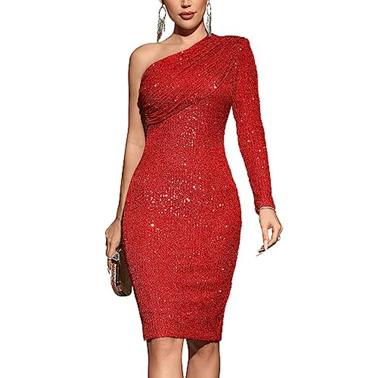 One sleeve sparkle dress hotsell