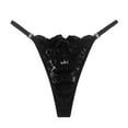thumbnail image 1 of Womens Sexy Underwear Cute Panties Black Panties Thongs for Women XS, 1 of 3