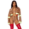 thumbnail image 1 of Women's Sexy Patent Fire Fighter Captain Costume, 1 of 2