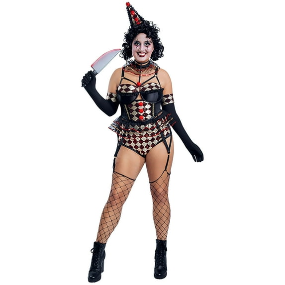 Women's Sexy Plus Size Killer Clown Costume
