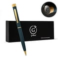 thumbnail image 1 of Garland Metal Twist Pen: USA-made, durable Cerakote, refillable, classy gift box. Gun Metal Blue, 1 of 10