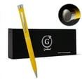 thumbnail image 1 of Garland Metal Twist Pen- Made in USA- Premium Cerakote Coating, Durable & Stylish Finish, Gift for Executive, Graduate, Professional, Classy Gift Box, Refillable- Safety Yellow with Chrome, 1 of 10