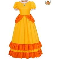 Women’s Sexy Princess Daisy Yellow Dress Elegant Party Clubwear Outfit Inspired Retro Style Gown