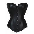thumbnail image 1 of Women's Sexy PuLELINTA Rock Faux Leather Corset Gothic Lace Up Bustier Lingerie Waist Trainer Corset, 1 of 8