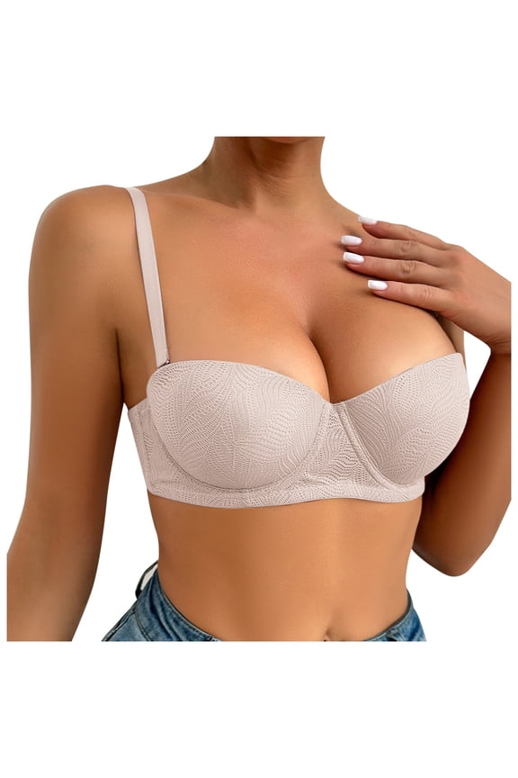 Women's Sexy Push Up Bra Underwire Triple Support Comfortable Lift T-Shirt Lingerie Everyday Wear