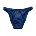 thumbnail image 1 of Women's Sexy Satin String Bikini Underwear Shine Smooth Underwear, 1 of 5