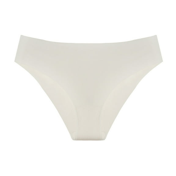 Women's Sexy Seamless Thong Panties Yoga Underwear Bikini String Ice Silk Comfortable Soft Breathable No Show