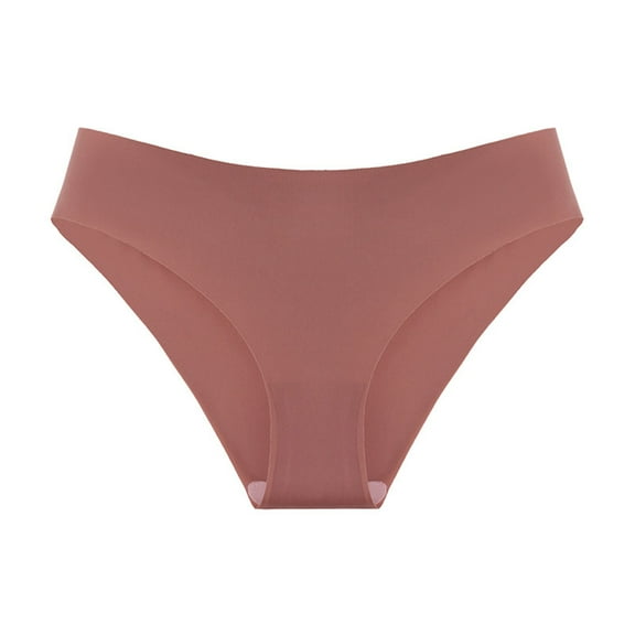 Women's Sexy Seamless Thong Panties Yoga Underwear Bikini String Ice Silk Comfortable Soft Breathable No Show