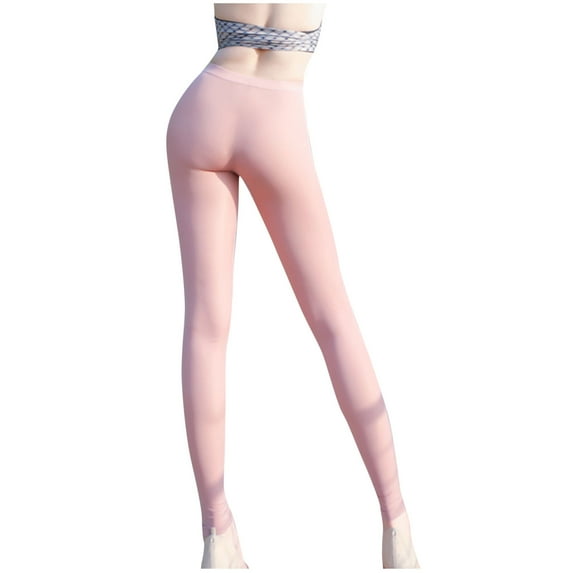 Women's Sexy See Through Sheer Mesh Pants High Waisted Ultra-Thin Perspective Tight Leggings