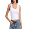 Women’s Sexy Sleeveless Crop Tops Scoop Neck Cropped Tank Top