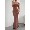 thumbnail image 1 of Women's Sexy Sleeveless Long Dress, Square Neck Dress Casual Solid Bodycon Dress Club Party Evening Mermaid Dress, 1 of 10