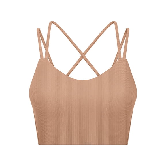 Women's Sexy Slim Shoulder Strap Short Sports Bra