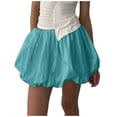 thumbnail image 1 of Women's Sexy Solid Ruffle Mini Skirt Flirty Skater - Casual High Waist Short Party Skirt, 1 of 3