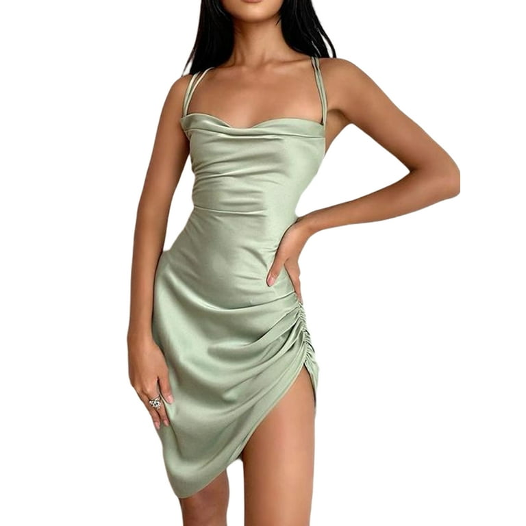 Satin club shop dress