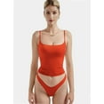 thumbnail image 1 of Women’s Sexy Square Neck Tank Top Spaghetti Strap Trendy Going out Basic Cami Shirt, 1 of 7