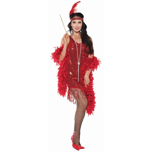 Women's Sexy Swingin Red Flapper