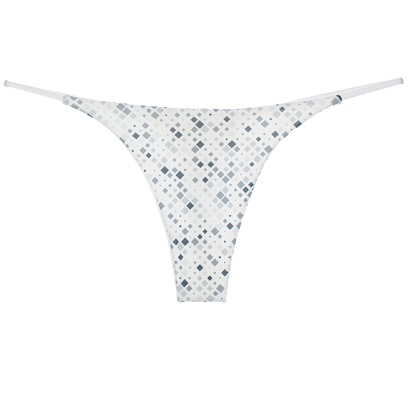 Women's Sexy Thong Low Rise Double Layer Bikini Briefs Bladder Leak