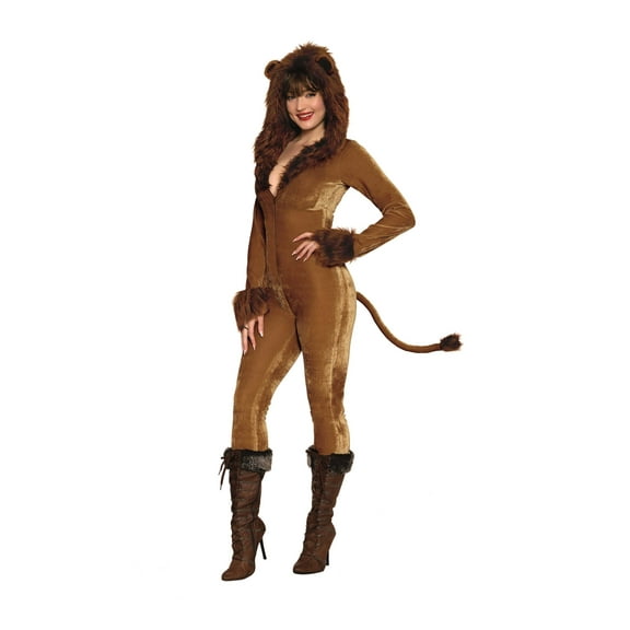 Women's Sexy Timid Lion Jumpsuit Costume