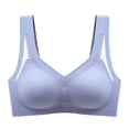thumbnail image 1 of Women's Sexy Transparent Strap Wireless Bra - Plus Size, Convertible Design, 1 of 8