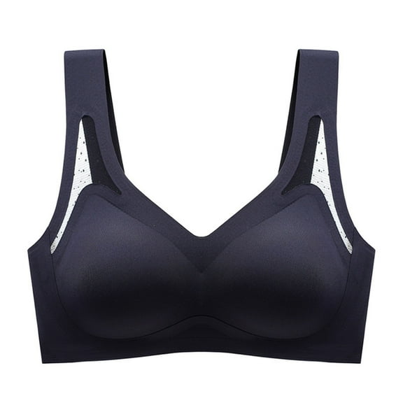Women's Sexy Transparent Strap Wireless Bra - Plus Size, Convertible Design