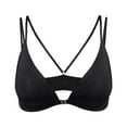 thumbnail image 1 of Women's Sexy Triangle Bralette Comfort Full Coverage Bra Front Close Deep V Seamless Wireless Adjustable Bras, 1 of 6