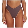 thumbnail image 1 of Women's Sexy V Cut High Cut Bikini Bottoms - High Waisted Swimwear with Elastic Nylon Spandex Fabric, 1 of 3