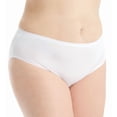thumbnail image 1 of Women's Shadowline 11005P Plus Size Spandex Hipster Panty (White 3X), 1 of 4